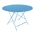 Table pliante Bistro métal bleu / Ø 117 cm - 6/8 personnes - Trou parasol - Fermob