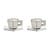 Set de 2 tasses à cappuccino + soucoupes Carte Blanche - Serax
