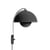 Flowerpot VP8 Wall light with plug metal black / By Verner Panton, 1968 - &tradition