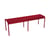 Luxembourg Bench metal red 3/4 seaters - Fermob