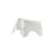 Decorazione Eames Elephant RE (1945) materiale plastico bianco / L 78,5 cm - Plastica riciclata - Vitra