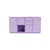 Couple Dresser wood purple / W 139.2 x D 38 x H 72.6 cm - MONTANA