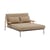 Bain de soleil double Settle tissu marron - Muuto