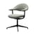 Fauteuil pivotant Mynt Soft tissu gris / Assise & dossier rembourrés - Vitra