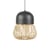 Sospensione Anemos Medium ceramica grigio legno naturale / Ø 39 x H 47 cm - Bambù & ceramica - Forestier