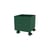 Colour Box I Storage chest on wheels wood green / 35.4 x 35.4 x H 37.8 cm - MONTANA