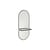 Carry Wall mirror metal black / Integrated Towel rail - H 102 cm - HÜBSCH