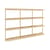 Wandregal Groove holz natur / B 192 x H 127 cm - KARUP DESIGN