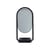 Specchio da appoggiare Angui metallo nero / Marmo - L 17,2 x H 35 cm - AYTM