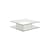 Table basse Ollie verre transparent / 120 x 120 cm - 2 tiroirs - Glas Italia