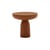 Table d'appoint Olo Colours - Bois laqué bois orange / Ø 50 x H 47 cm - Mogg
