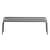 Banc Week-End métal noir / Aluminium - L 156 cm - Petite Friture