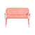 Banquette Week-end métal orange / Aluminium - L 114 cm - Petite Friture