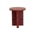 Beistelltisch Coloured Wood Noon holz rot / Ø 38 x H 42,5 cm - NOBODINOZ