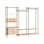 Dressing Shelving System – s.200.3.C bois naturel / L 239 x H 200 x Prof. 35 cm - MOEBE
