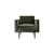 Fauteuil rembourré Wind tissu vert / Velours - BROSTE COPENHAGEN
