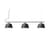 Suspension Ambit Rail métal noir / L 126 cm - Muuto