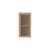 Portaoggetti da parete Case legno naturale / L 35 x H 70 cm - 1 porta vetro scanalato - Bolia