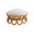 Sitzkissen Riviera faser beige / Ø 91,5 x H 42 cm - Jonathan Adler