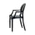 Stapelbarer Sessel Louis Ghost plastikmaterial schwarz / Philippe Starck, 2002 - Polycarbonat 2.0 - Kartell