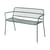 Banc avec dossier Eden métal vert / L 115 cm - BROSTE COPENHAGEN