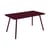 Table rectangulaire Luxembourg métal violet / 143 x 80 cm (6 personnes)  - Trou parasol - Fermob