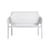 Banc avec dossier Net blanc / Empilable - L 116 cm - NARDI
