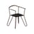 Fauteuil Melissa métal noir - Zeus