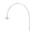 Wandleuchte mit Stromkabel Hanging Lamp n°3 metall silber / H 135 x B 137,5 cm - valerie objects
