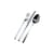 Ménagère Dry métal / 6 personnes - 24 pièces - Alessi