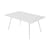 Luxembourg Rectangular table metal white / 165 x 100 cm - 6 to 8 people - Fermob