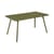 Tavolo rettangolare Luxembourg metallo verde / 143 x 80 cm (6 persone) - Foro per parasole - Fermob
