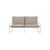 Canapé de jardin 2 places Desert tissu beige / L 156 cm - Ferm Living