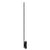 Lampada a stelo Linescapes metallo nero / LED - H 192 cm - Nemo