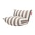 Lounge Sessel The BonBaron OUTDOOR textil braun / Einstellbarer Ordner - Fatboy