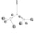 Drop Globe Pendant metal silver / 150 x 120 x H 85 cm - 101 COPENHAGEN
