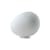 Poly Gregg Media Table lamp plastic material white Medium - L 47 cm - Foscarini