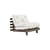 Fauteuil convertible Roots / Dormeuse & lit d'appoint - 3 positions / Structure marron - KARUP DESIGN