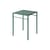 Tavolo quadrato T37 Tressée metallo verde / 60 x 60, da 2 a 4 persone - Vassoio intrecciato - Tolix