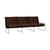 Canapé de jardin 3 places Desert tissu marron / L 233 cm - Ferm Living