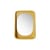 Miroir mural Curve bois jaune / 52 x 71 cm - HK LIVING