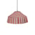 Paralume Nicole tessuto rosso / Ø 50 x H 28 cm - Voile di cotone - NOBODINOZ