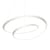 Pendelleuchte Kepler Uplight LED metall weiß / Ø 110 cm - Nemo