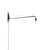 Petite Potence Wall light with plug metal black / Jean Prouvé (1947) - L 104 cm - Vitra