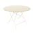 Bistro Foldable table metal beige / Ø 117 cm - 6/8 people - Parasol hole - Fermob