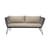 Canapé de jardin 3 places Mundo / L 175 cm - Fils PVC - Bloomingville