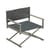Fauteuil pliant Terra cuir tissu vert / Fauteuil directeur - Emu