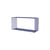 Regal Panton Wire Extended Rectangle metall blau / 70 x H 34,8 x T 25,7 cm - Verner Panton, 1971 - MONTANA