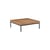Table basse Level bois naturel / 81 x 81 cm - Bambou - Houe