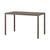 Table rectangulaire Piave marron / 120 x 70 cm - Stratifié texturé - NARDI